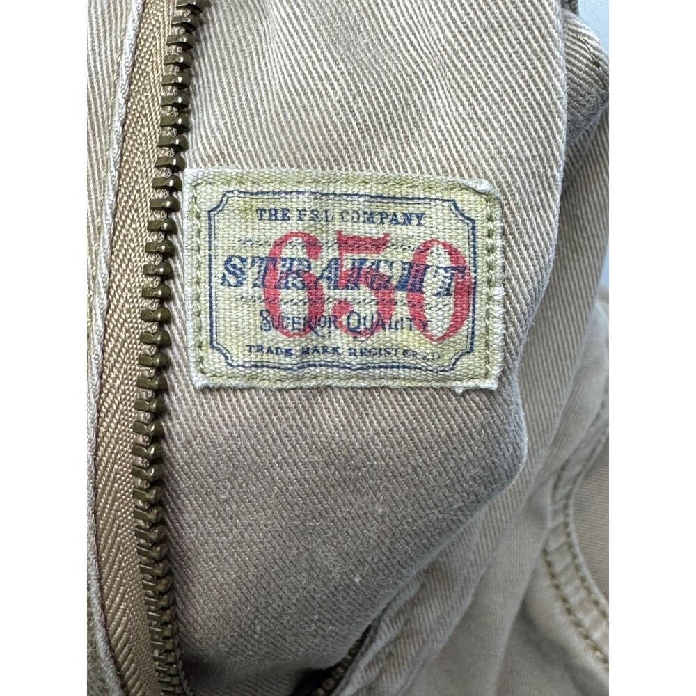 Polo Ralph Lauren Men's 650 Straight Leg Beige Denim Jeans - Size 36x33.5 - Picture 8 of 8
